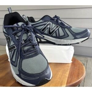 Men's New Balance 410 V5 Shoes Gray Navy Blue Size 10 All Terrain - New